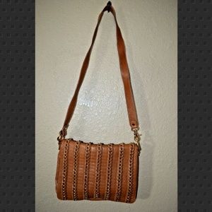 Tory Burch Brown Leather w/ Gold Crossbody